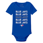 Toronto Blue Jays Stacked Short Sleeve Snapper