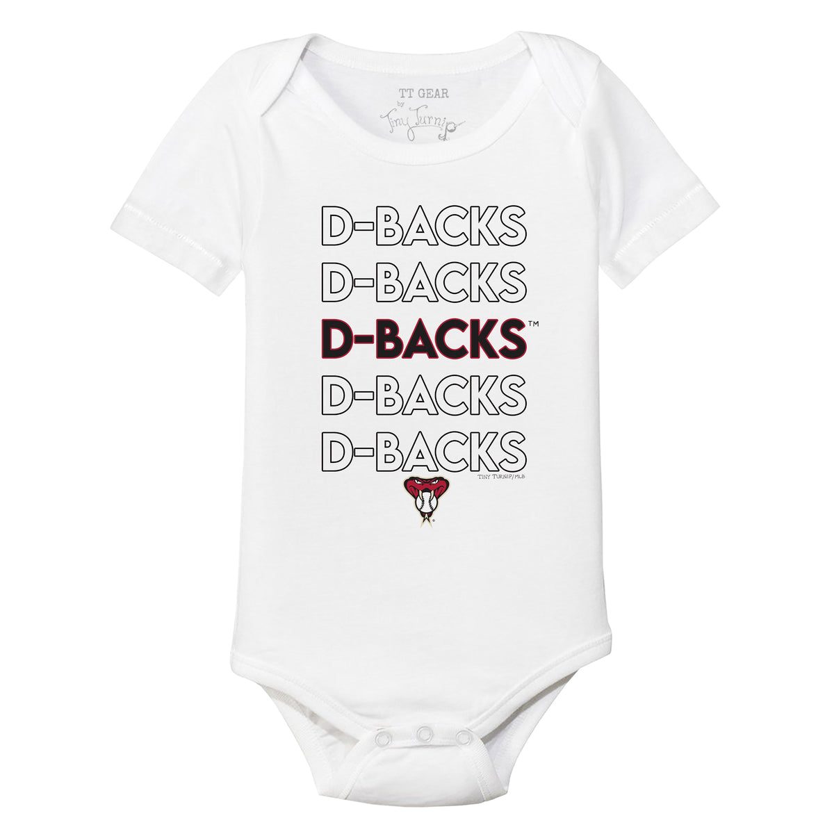 Arizona Diamondbacks Stacked Short Sleeve Snapper
