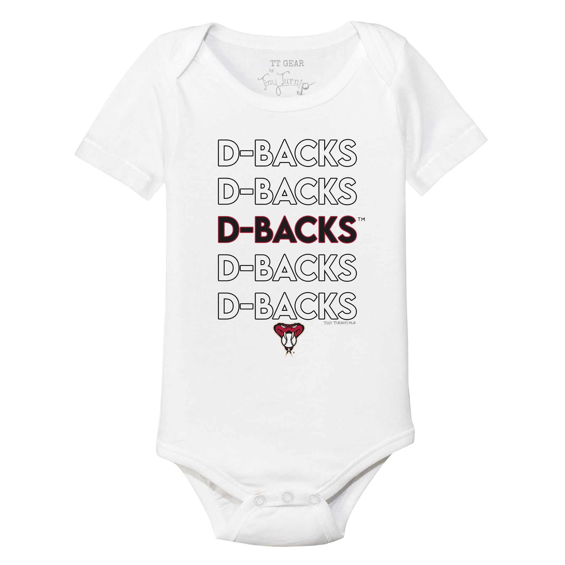Arizona Diamondbacks Stacked Short Sleeve Snapper