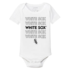 Chicago White Sox Stacked Short Sleeve Snapper