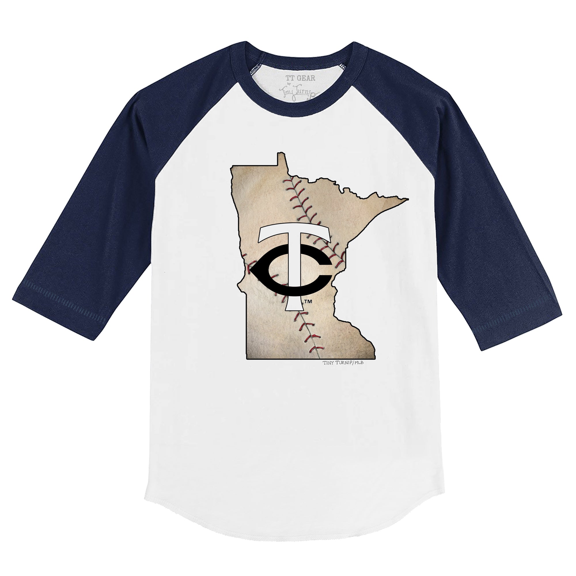 Lids Colorado Rockies Tiny Turnip Toddler Lucky Charm 3/4-Sleeve Raglan T- Shirt - White/Black