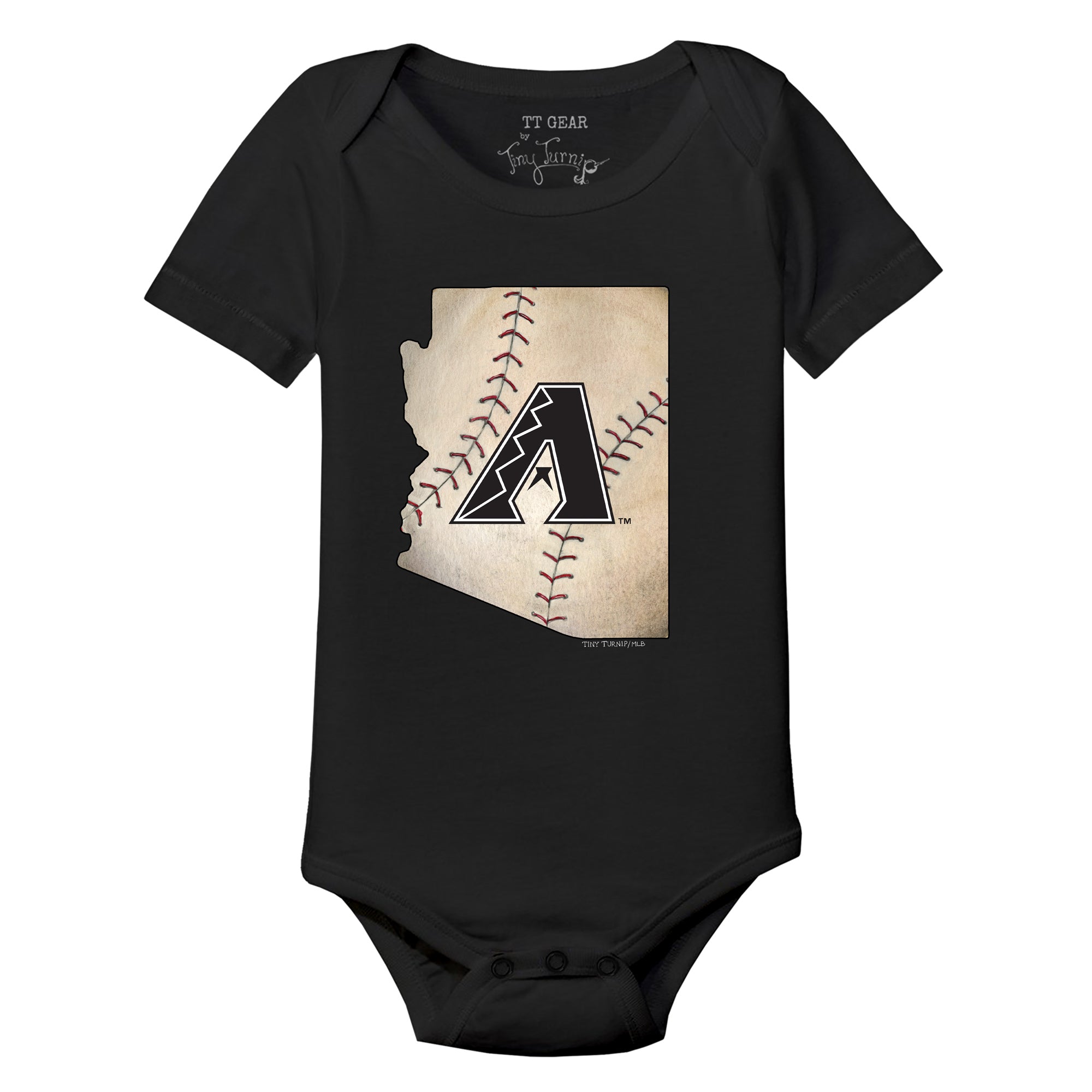 Arizona Diamondbacks Tiny Turnip Girls Toddler State Outline