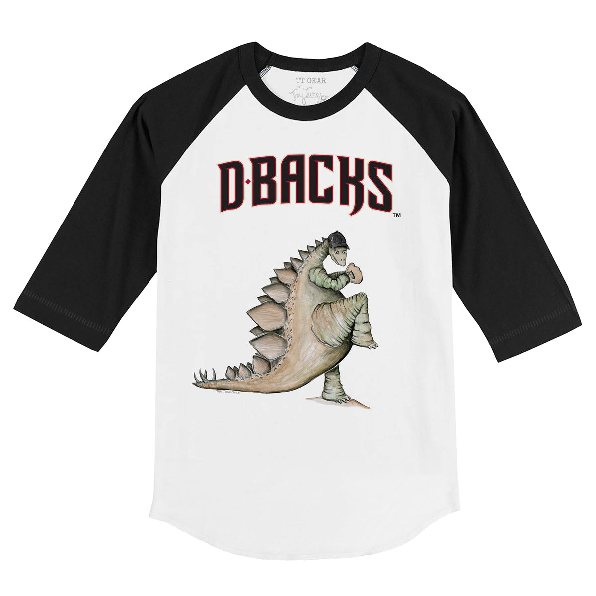 Arizona Diamondbacks Stega 3/4 Black Sleeve Raglan