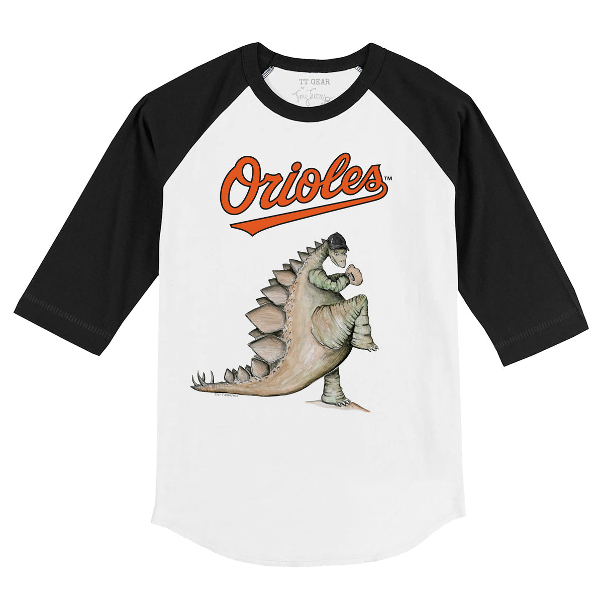 Baltimore Orioles Stega 3/4 Black Sleeve Raglan