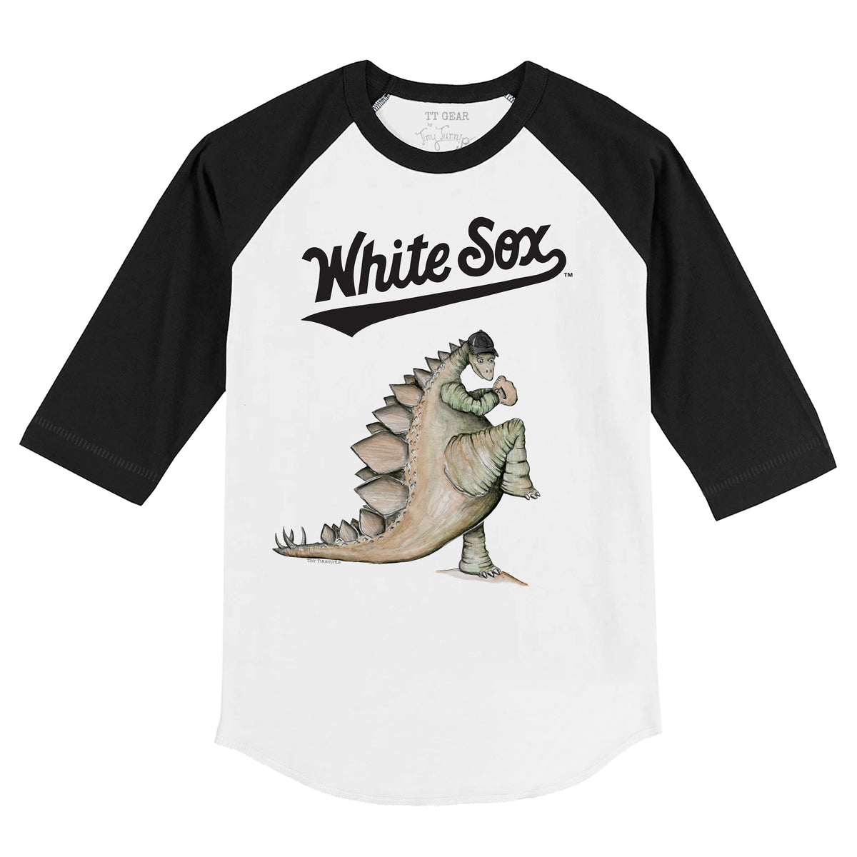 Chicago White Sox Stega 3/4 Black Sleeve Raglan
