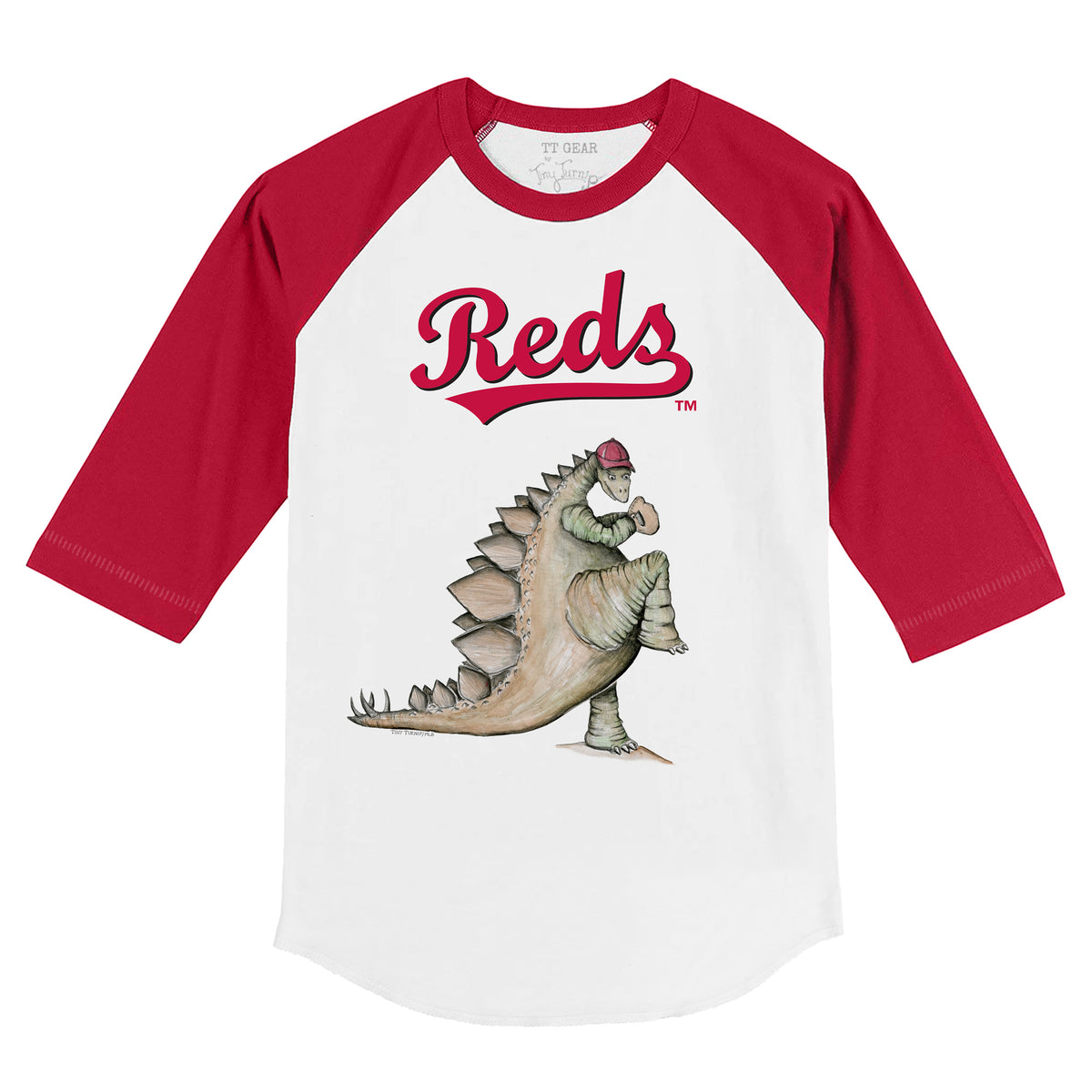 Cincinnati Reds Stega 3/4 Red Sleeve Raglan