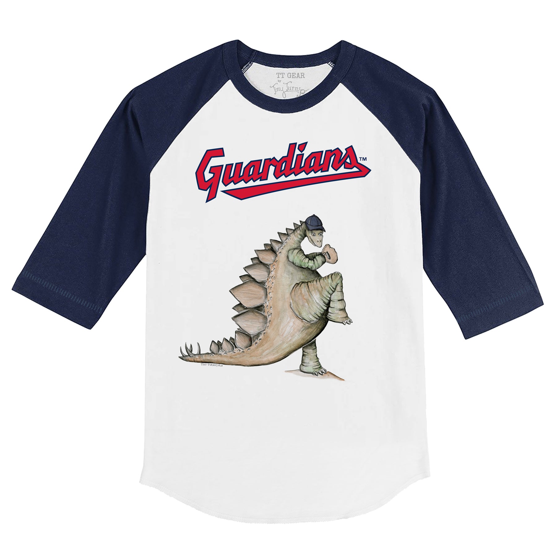 Cleveland Guardians Stega 3/4 Navy Blue Sleeve Raglan