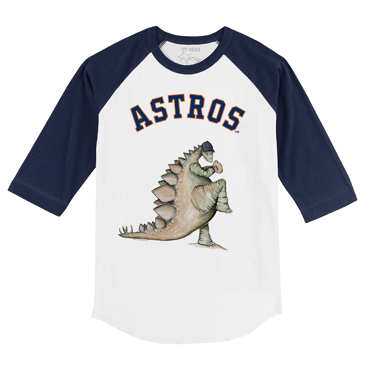 Houston Astros Stega 3/4 Navy Blue Sleeve Raglan