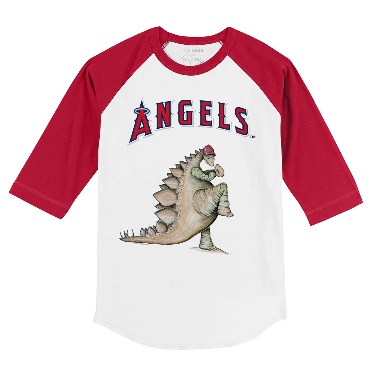 Los Angeles Angels Stega 3/4 Red Sleeve Raglan
