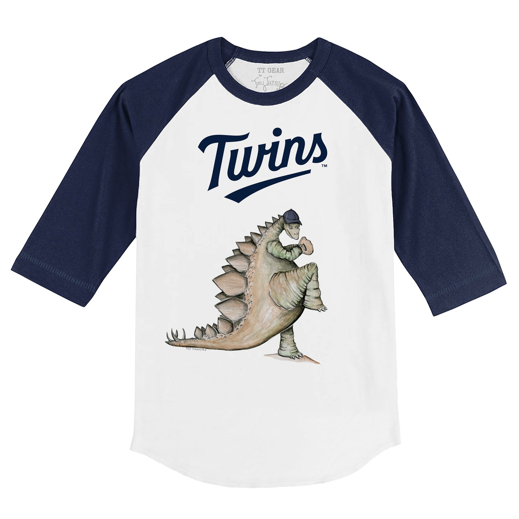 Minnesota Twins Stega 3/4 Navy Blue Sleeve Raglan