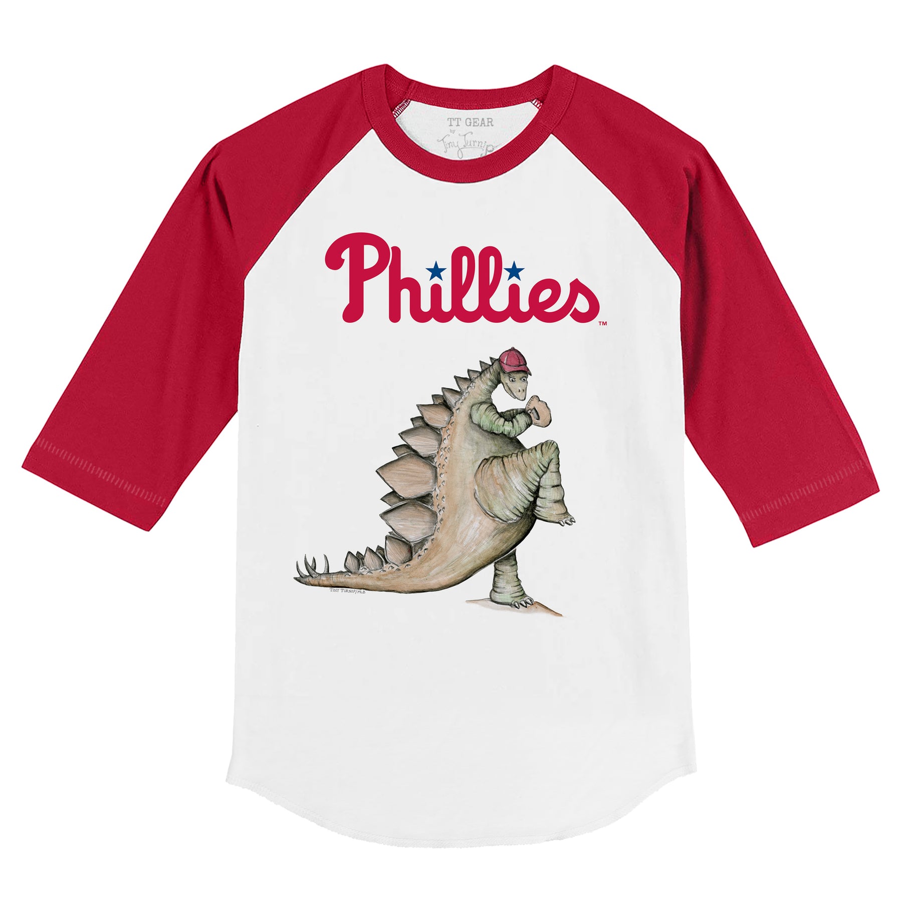 Philadelphia Phillies Stega 3/4 Red Sleeve Raglan