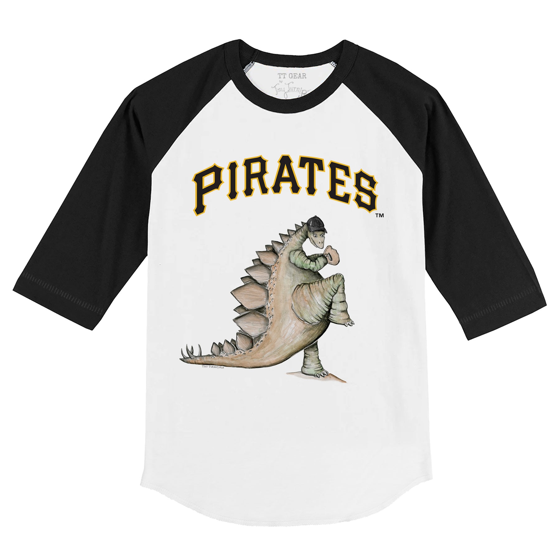 Pittsburgh Pirates Stega 3/4 Black Sleeve Raglan