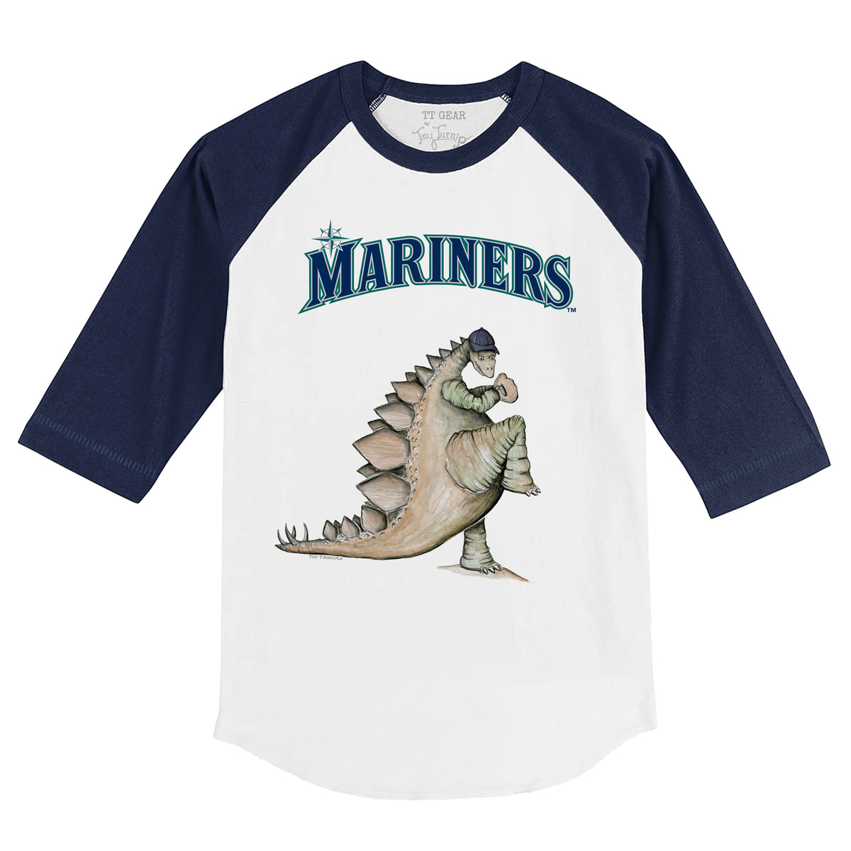 Seattle Mariners Stega 3/4 Navy Blue Sleeve Raglan