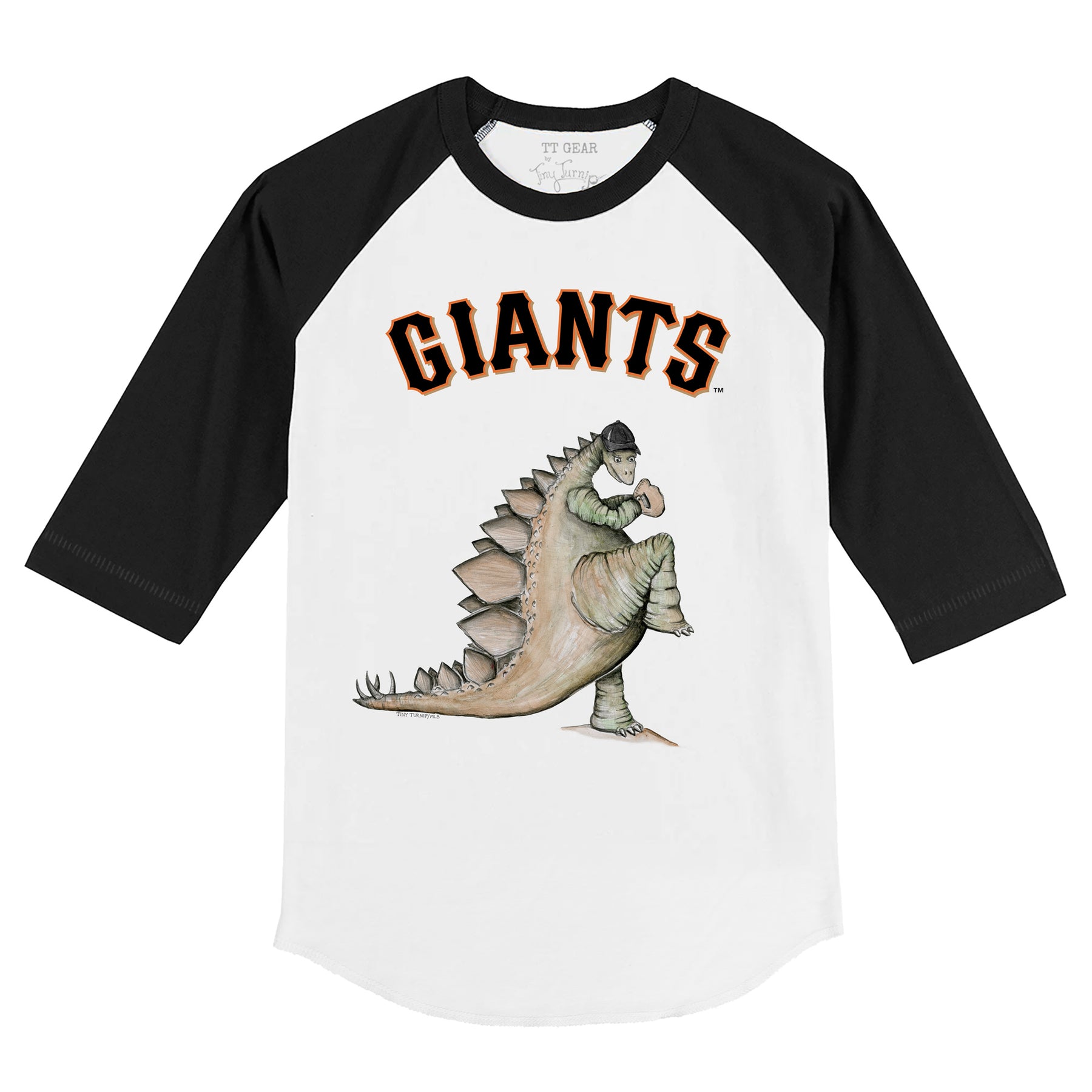 San Francisco Giants Stega 3/4 Black Sleeve Raglan