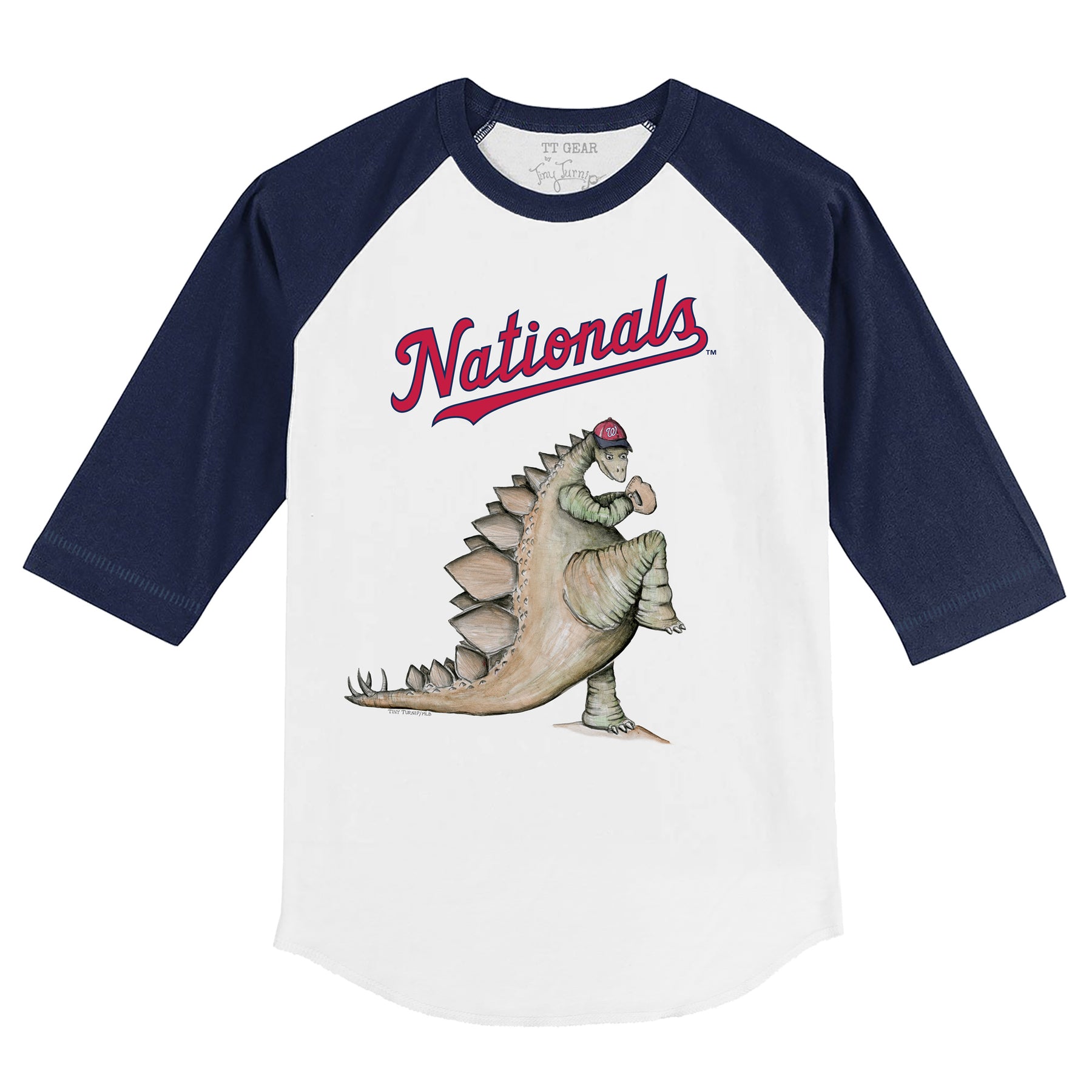 Washington Nationals Stega 3/4 Navy Blue Sleeve Raglan