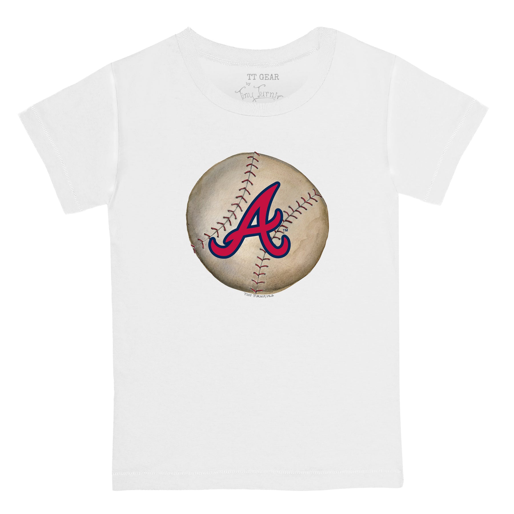 Atlanta Braves Stitched Baseball Tee Shirt