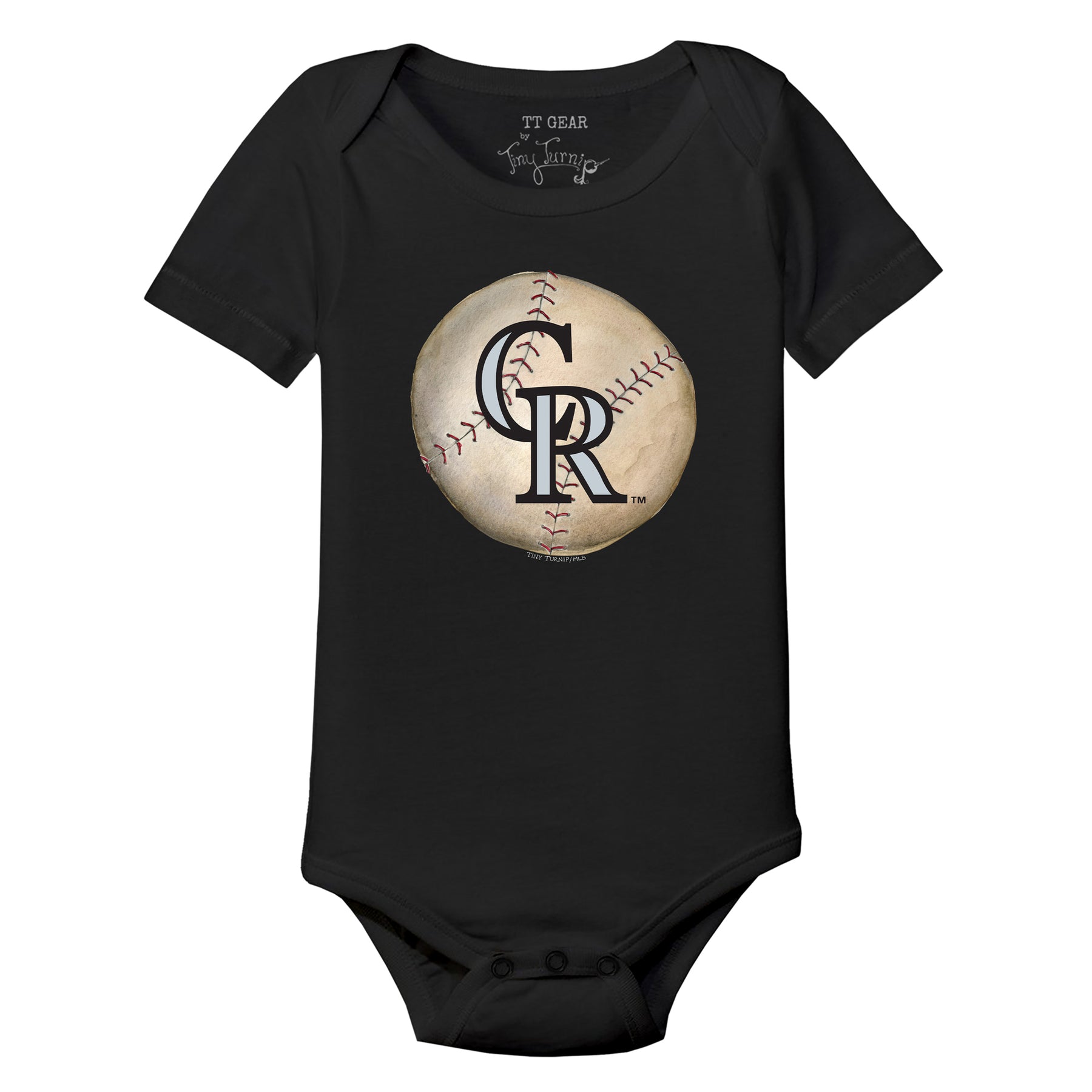 Colorado Rockies Stitched Baseball Short Sleeve Snapper
