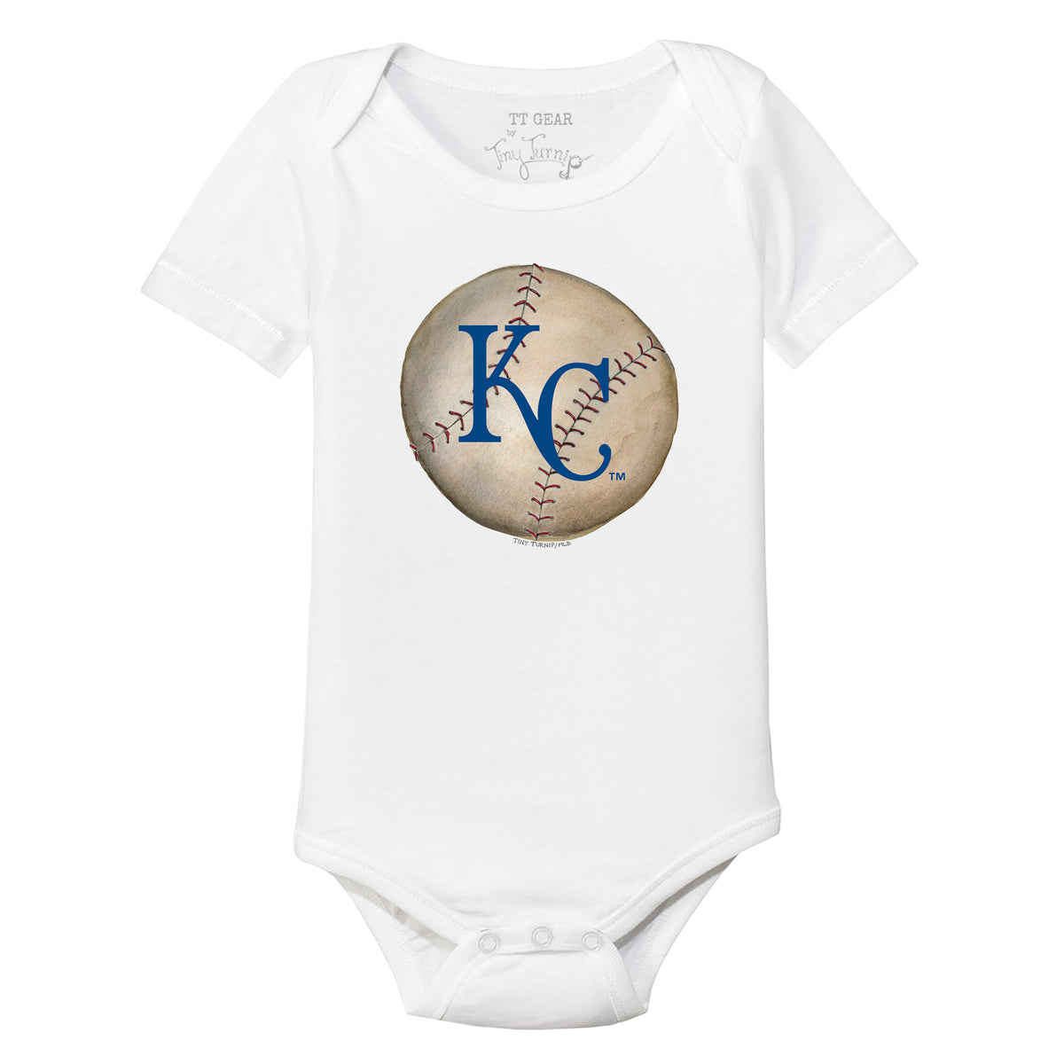 Kansas City Royals Stitched Baseball Short Sleeve Snapper