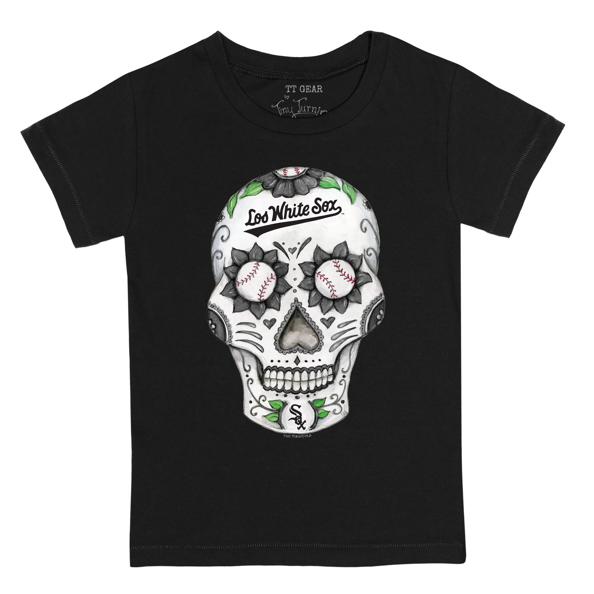 Chicago White Sox Sugar Skull Tee Shirt 18M / Black