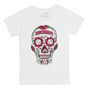 Cincinnati Reds Sugar Skull Tee Shirt