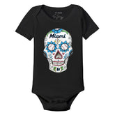 Miami Marlins Sugar Skull Short Sleeve Snapper