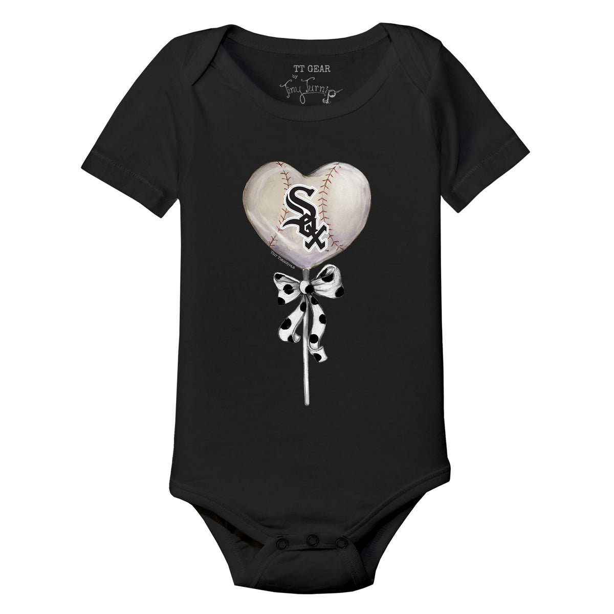 Chicago White Sox Heart Lolly Short Sleeve Snapper