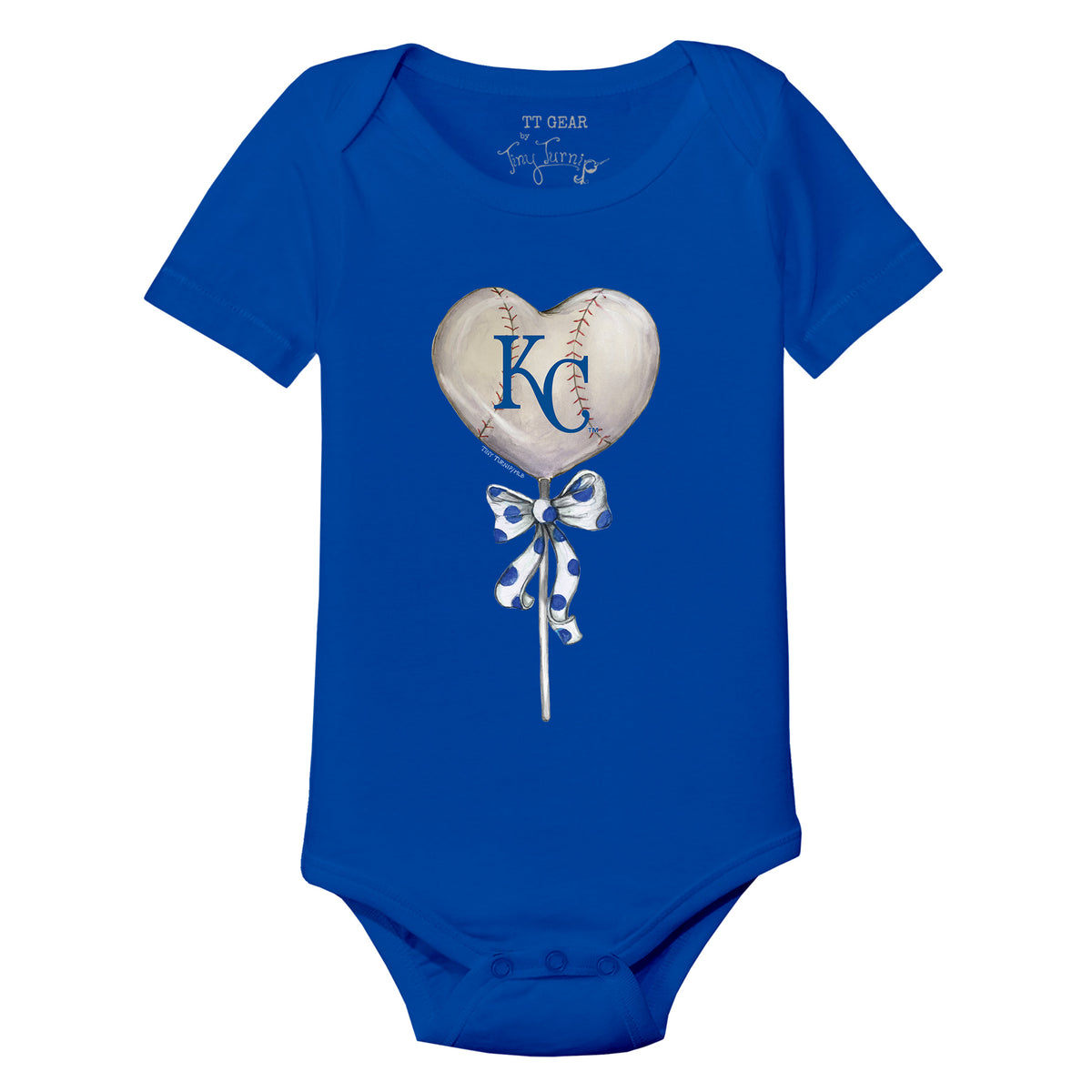 Kansas City Royals Heart Lolly Short Sleeve Snapper
