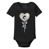 Miami Marlins Heart Lolly Short Sleeve Snapper