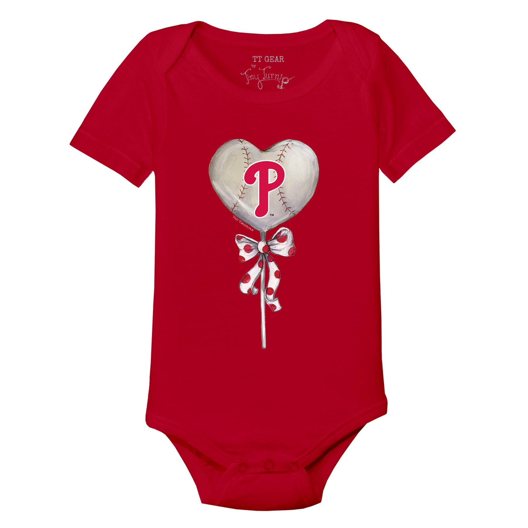 Philadelphia Phillies Heart Lolly Short Sleeve Snapper