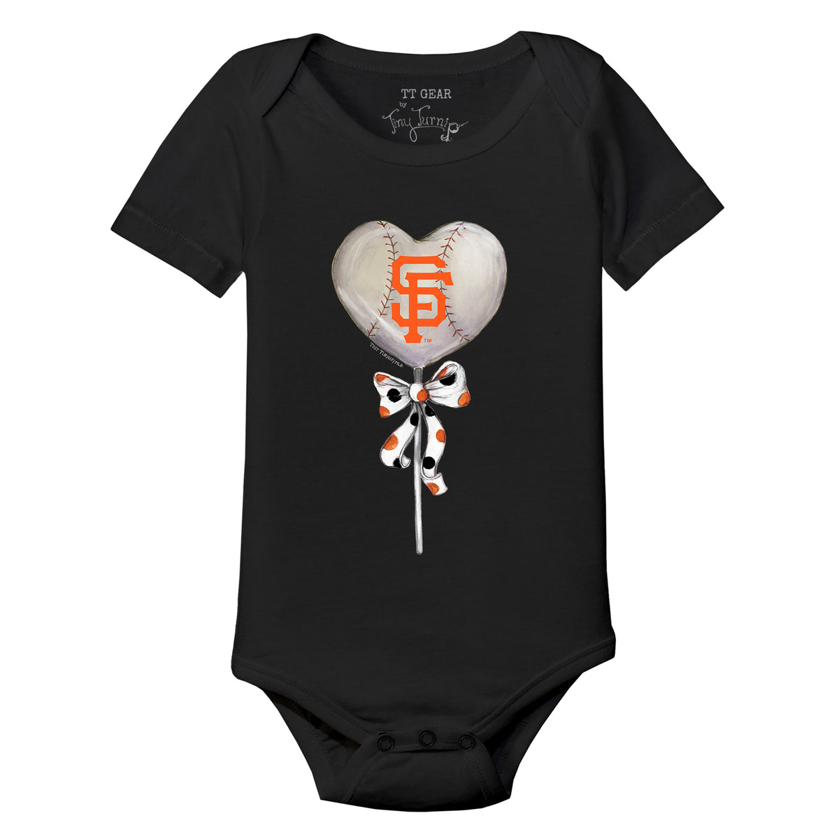 San Francisco Giants Heart Lolly Short Sleeve Snapper