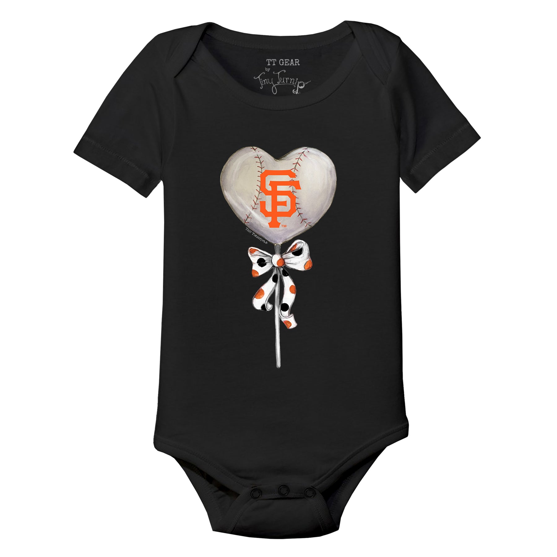 San Francisco Giants Heart Lolly Short Sleeve Snapper