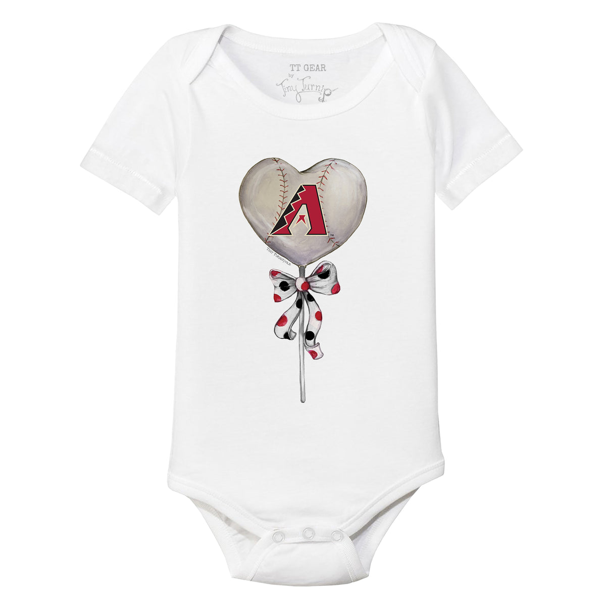 Arizona Diamondbacks Heart Lolly Short Sleeve Snapper