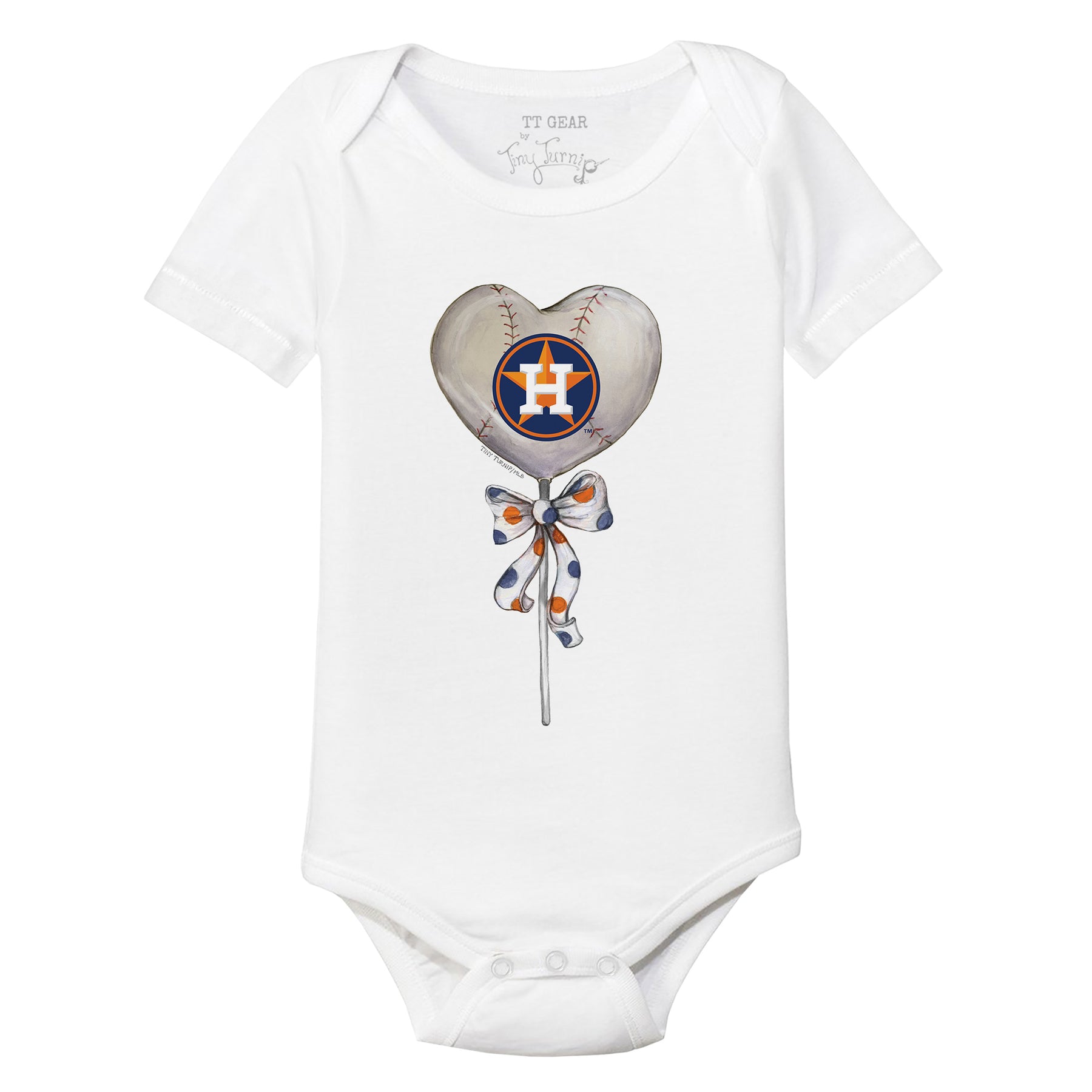 Houston Astros Heart Lolly Short Sleeve Snapper