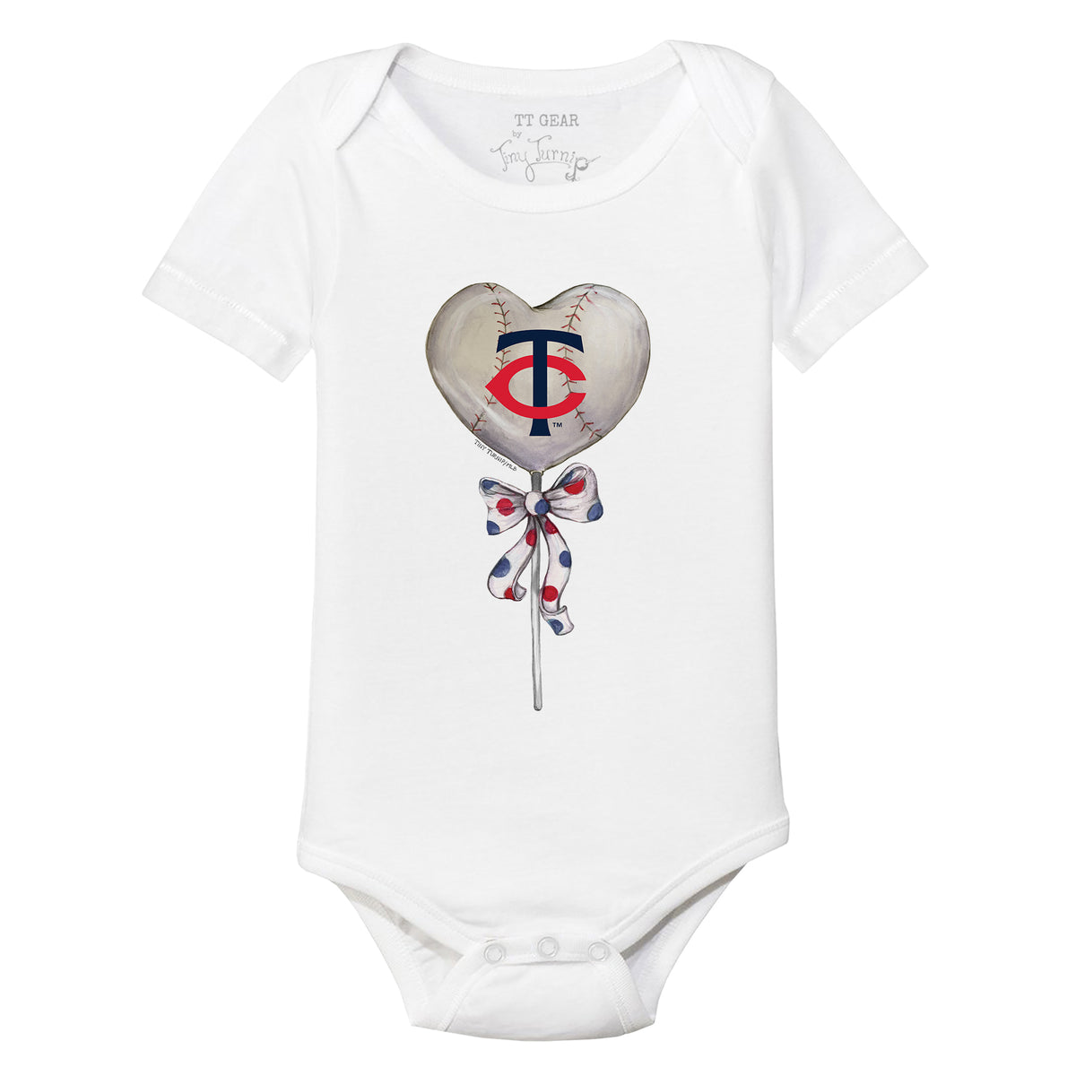 Minnesota Twins Heart Lolly Short Sleeve Snapper