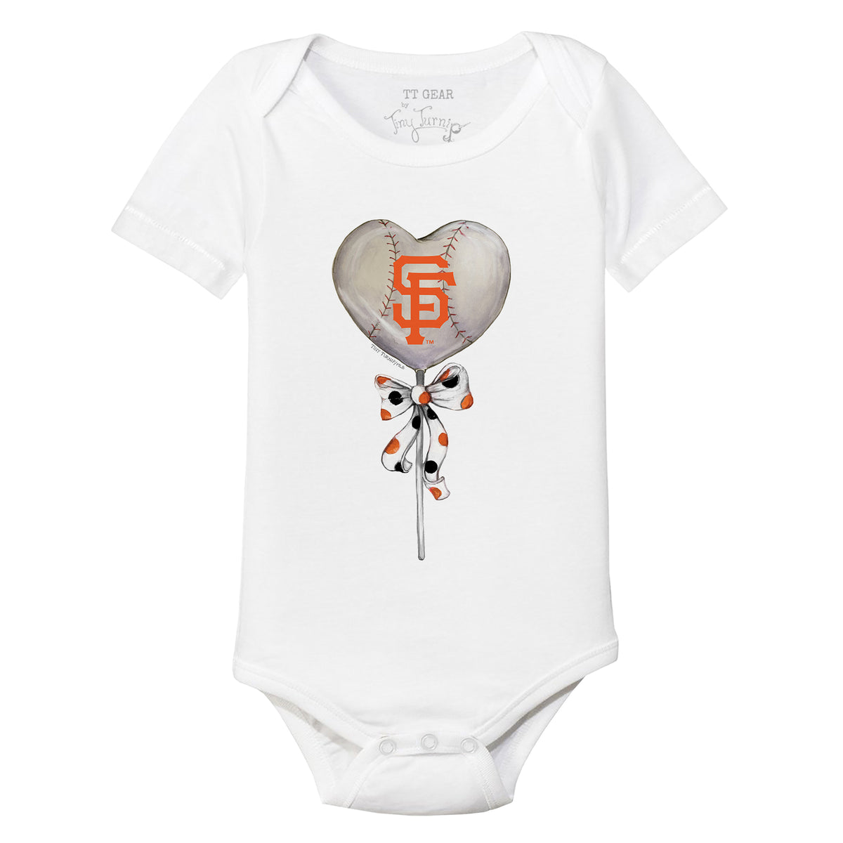San Francisco Giants Heart Lolly Short Sleeve Snapper