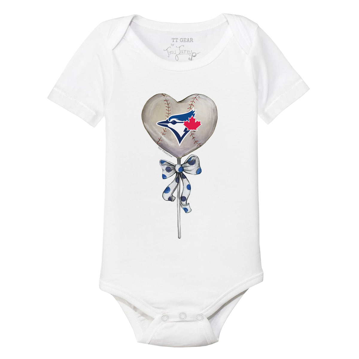 Toronto Blue Jays Heart Lolly Short Sleeve Snapper