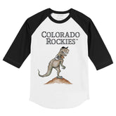 Colorado Rockies TT Rex 3/4 Black Sleeve Raglan