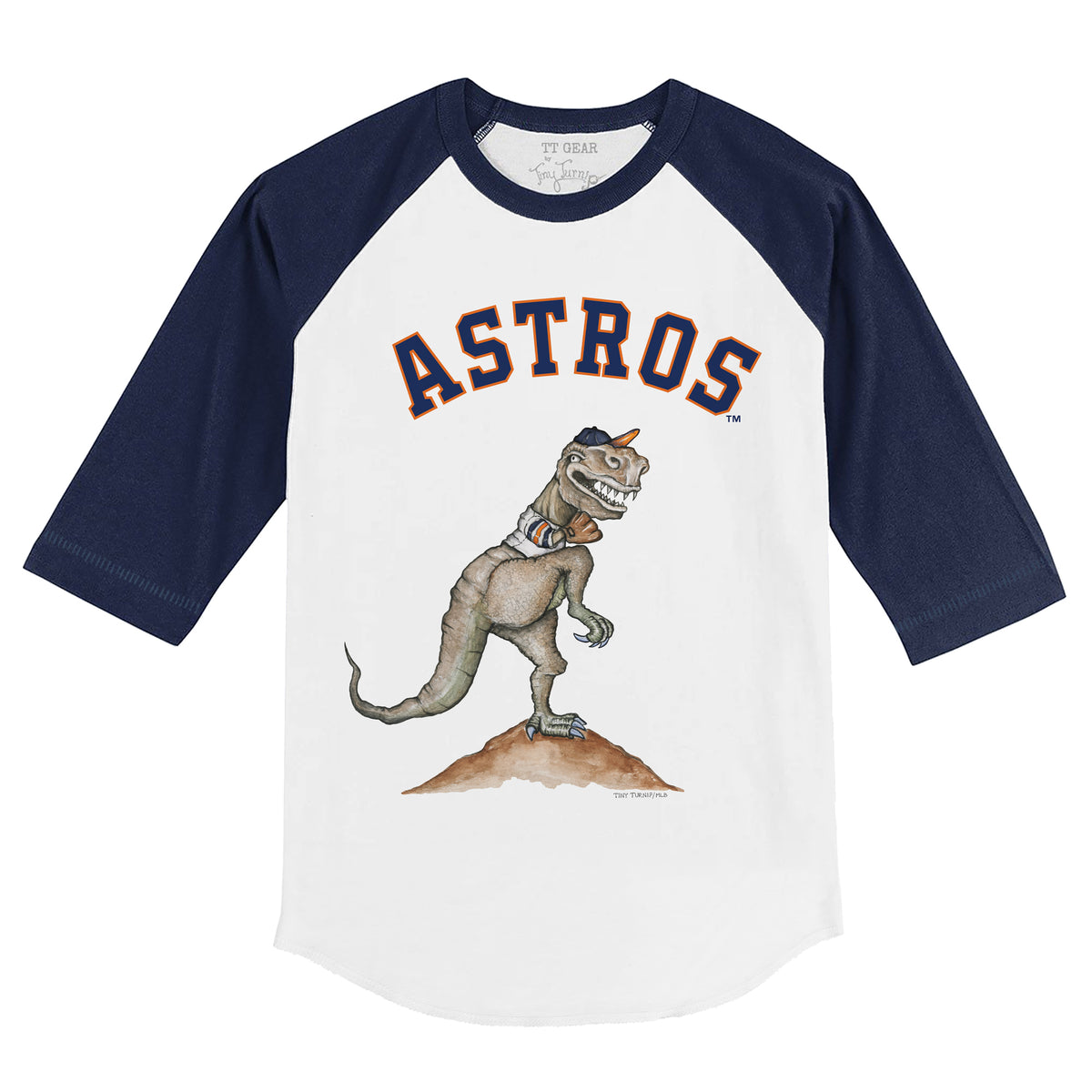 Houston Astros TT Rex 3/4 Navy Blue Sleeve Raglan