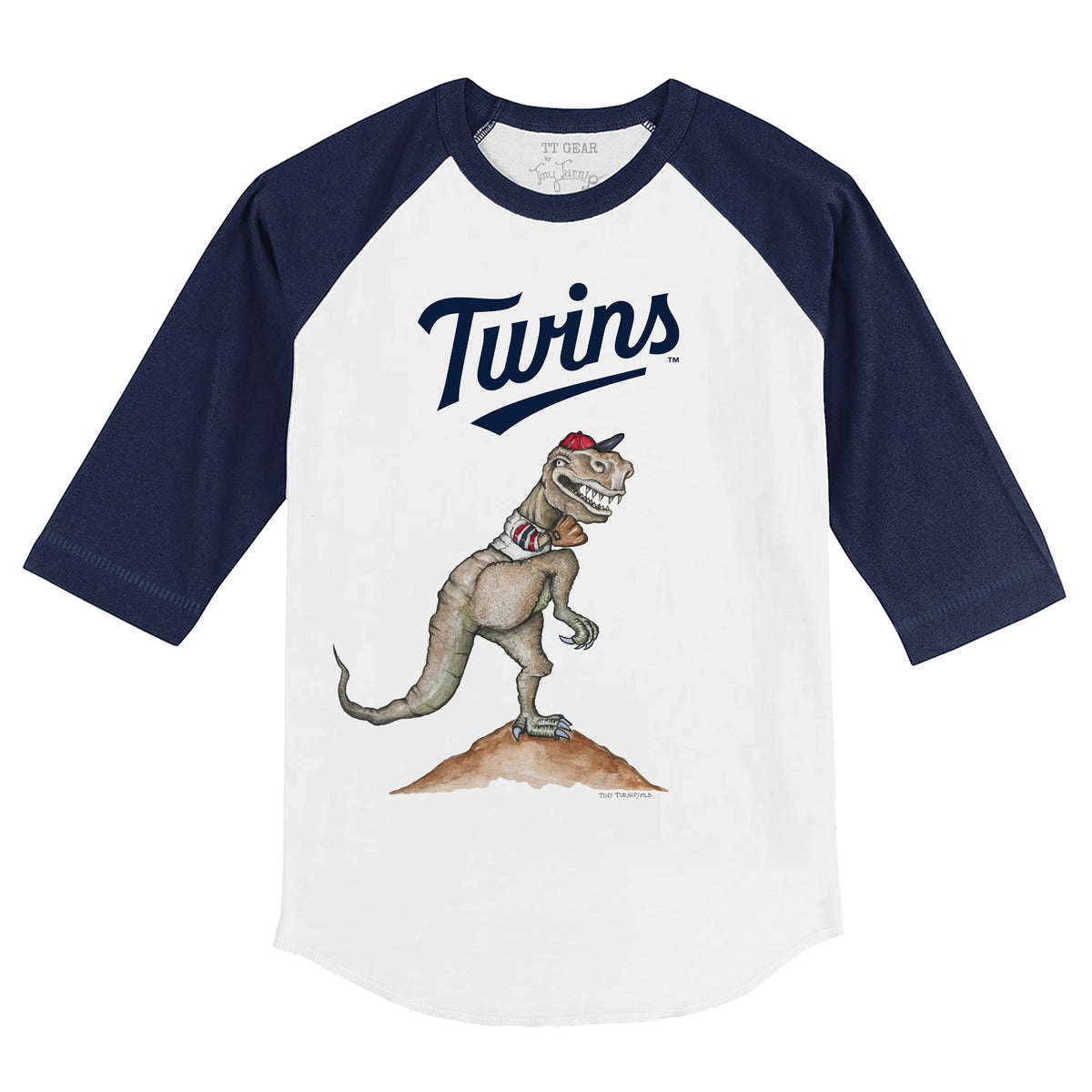Minnesota Twins TT Rex 3/4 Navy Blue Sleeve Raglan