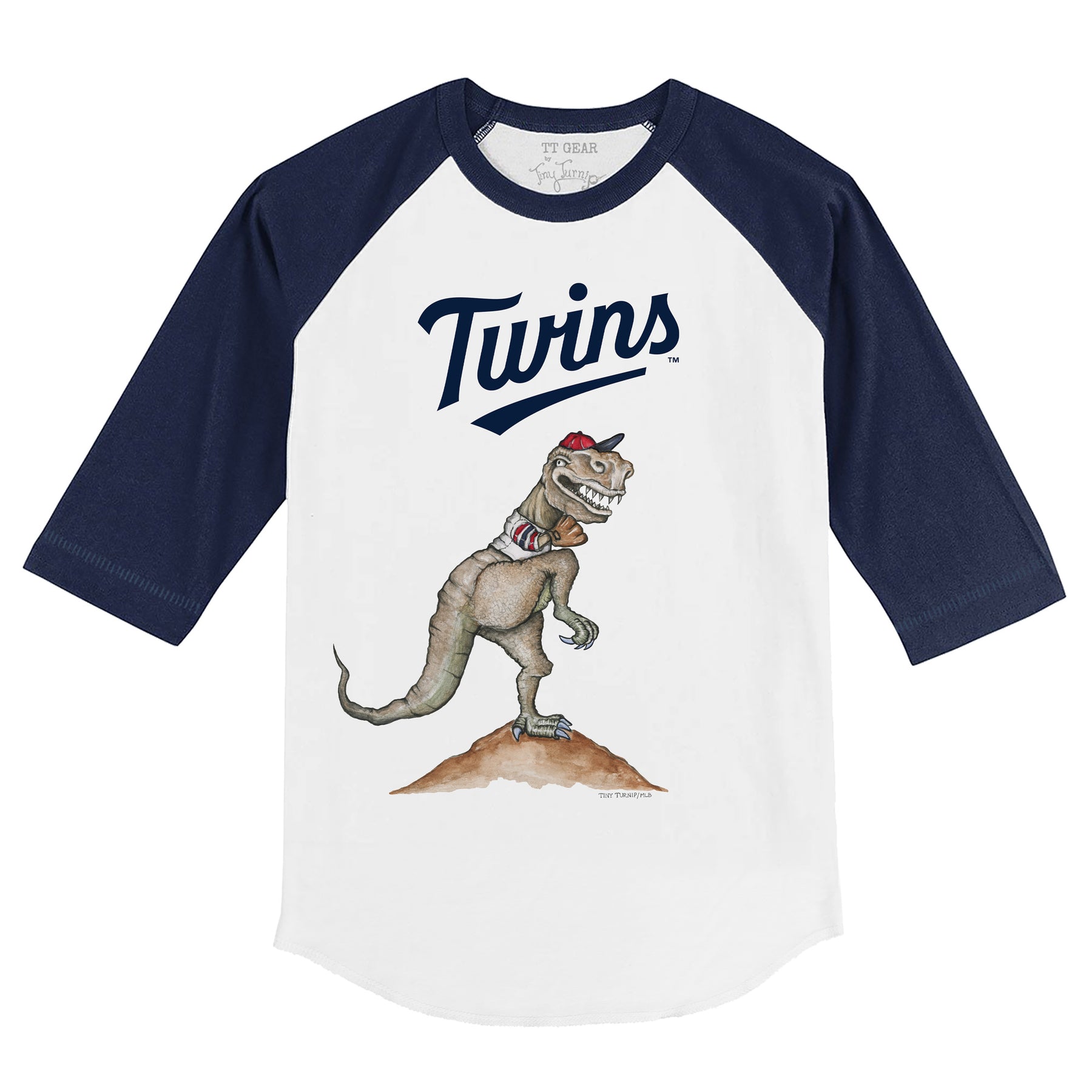 Minnesota Twins TT Rex 3/4 Navy Blue Sleeve Raglan
