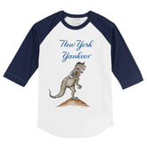 New York Yankees TT Rex 3/4 Navy Blue Sleeve Raglan
