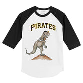 Pittsburgh Pirates TT Rex 3/4 Black Sleeve Raglan