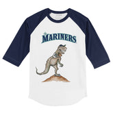 Seattle Mariners TT Rex 3/4 Navy Blue Sleeve Raglan