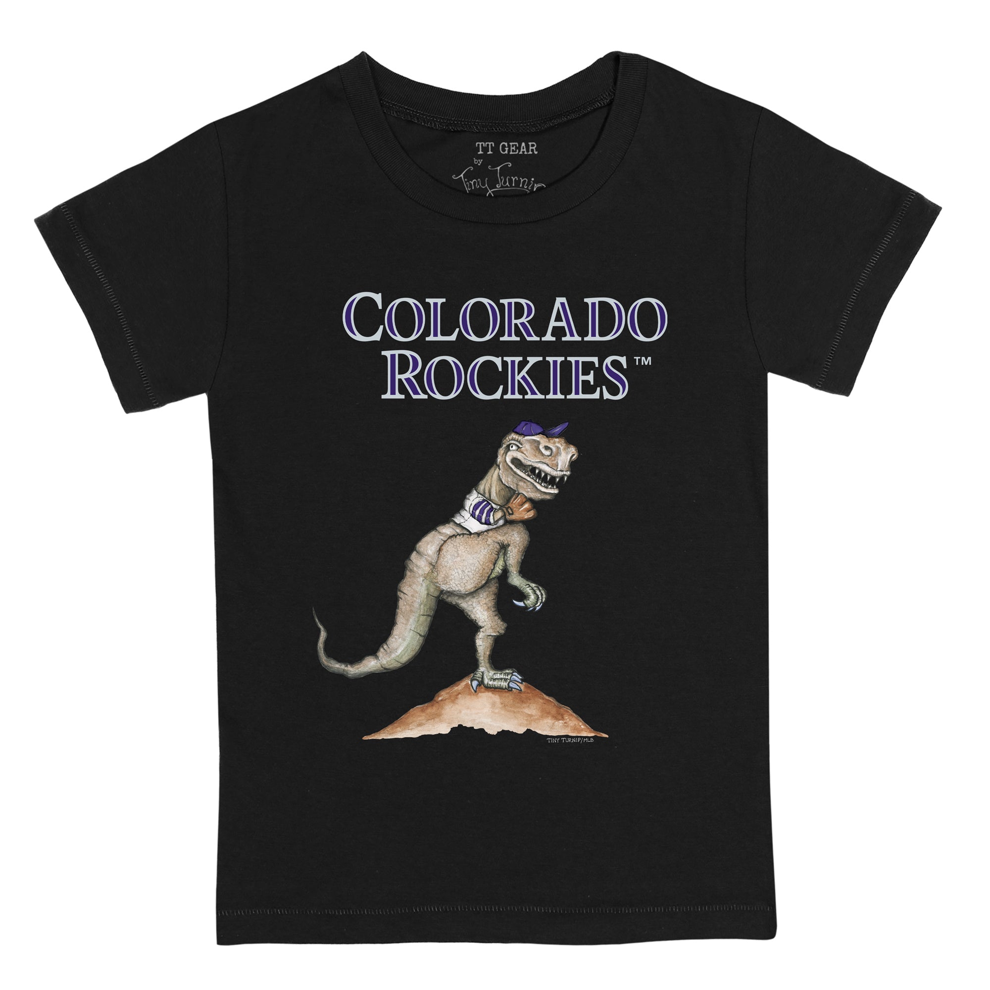 Lids Colorado Rockies Tiny Turnip Youth Blooming Baseballs T-Shirt - White