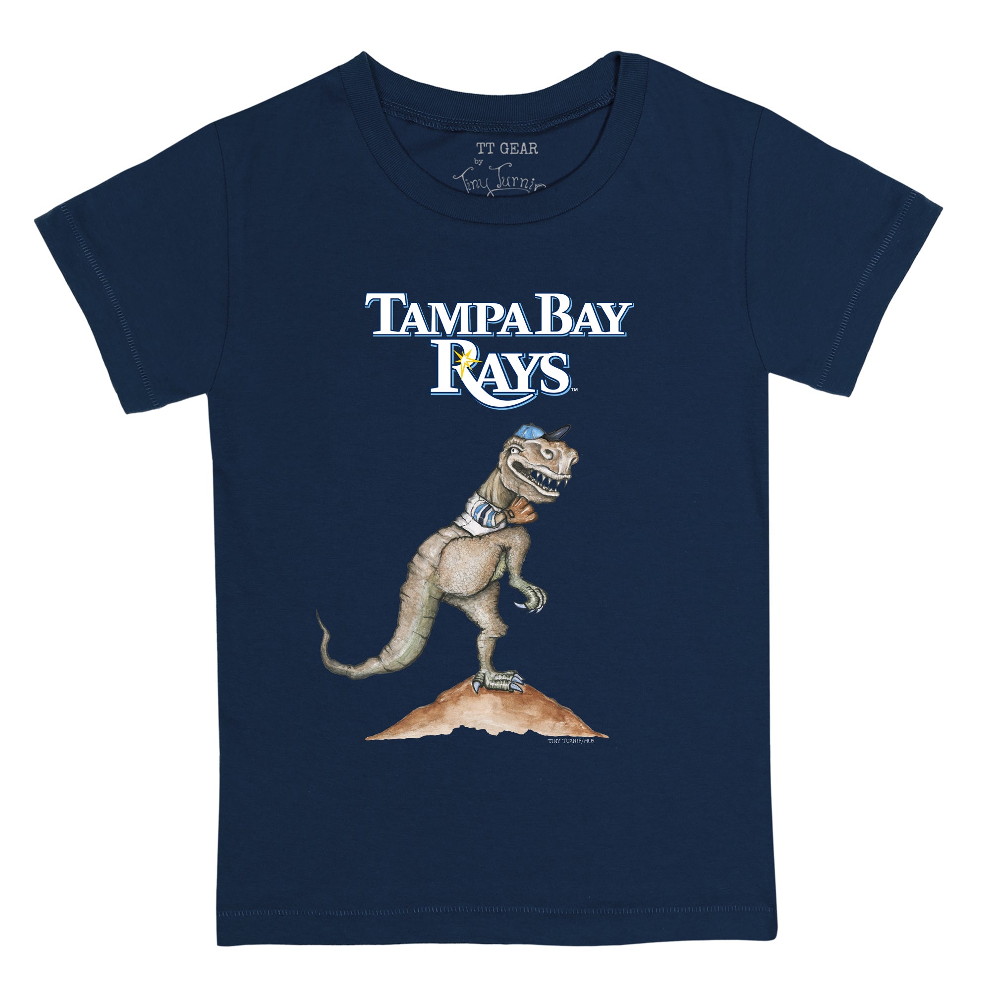 Lids Tampa Bay Rays Tiny Turnip Women's Fastball 3/4-Sleeve Raglan T-Shirt  - White/Navy