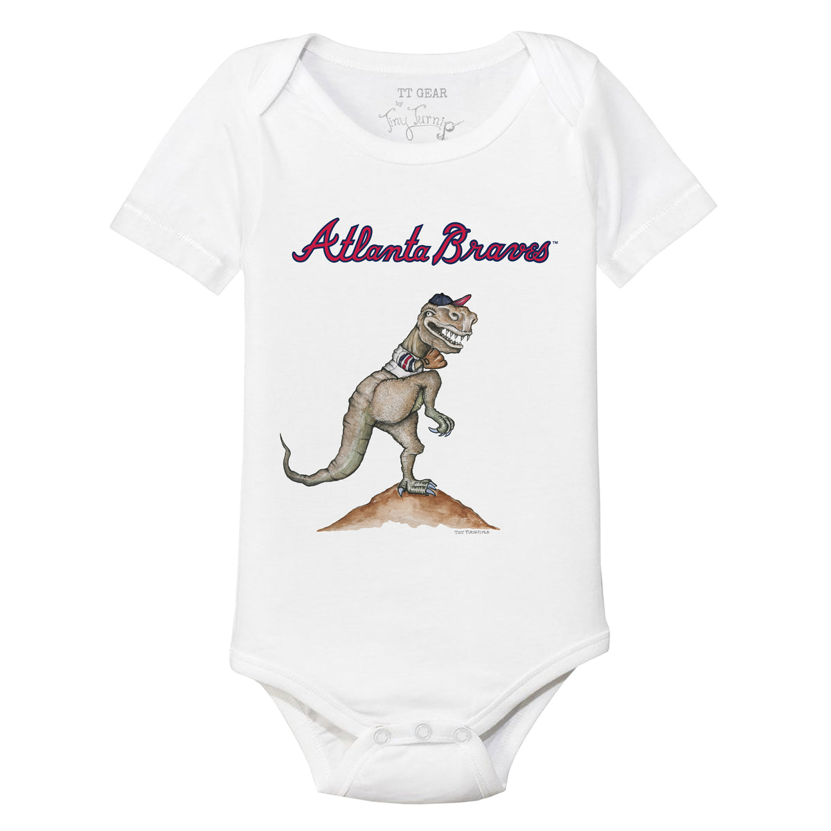 Atlanta Braves TT Rex Short Sleeve Snapper