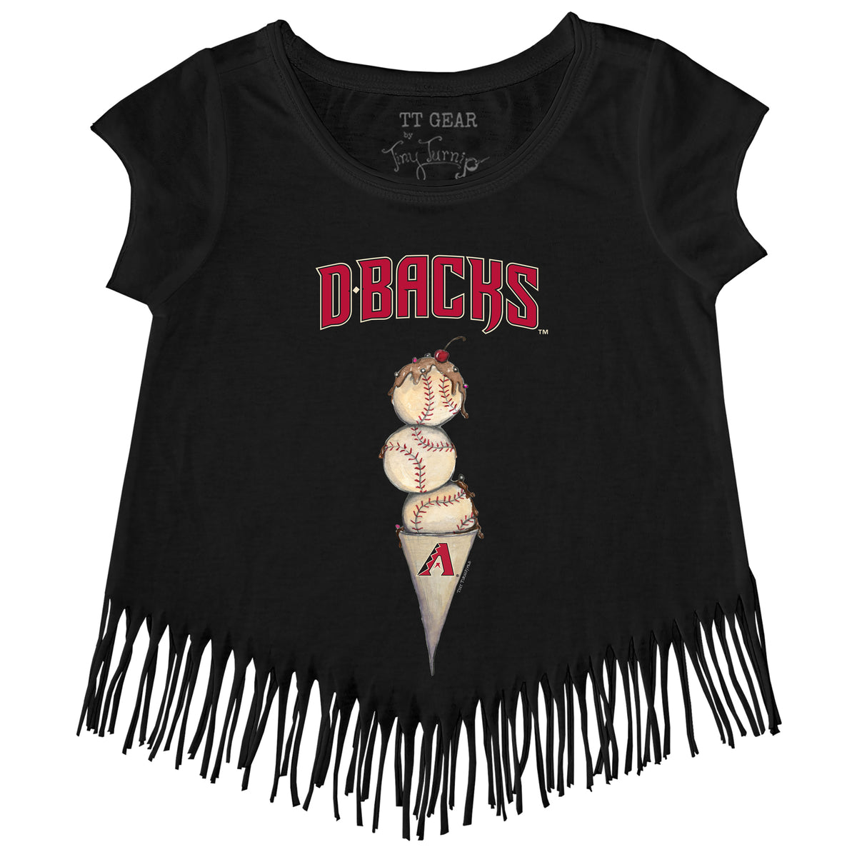 Arizona Diamondbacks Triple Scoop Fringe Tee