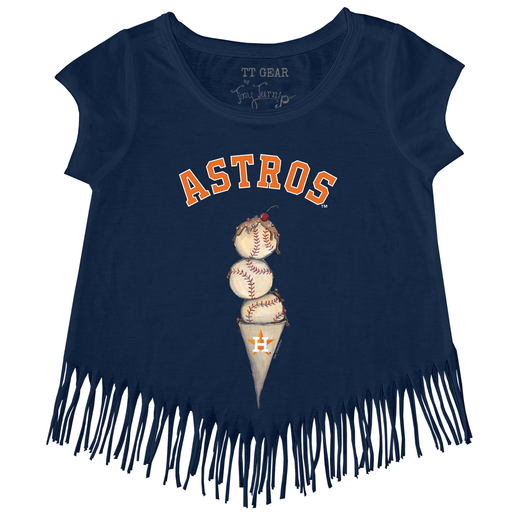 Houston Astros Triple Scoop Fringe Tee