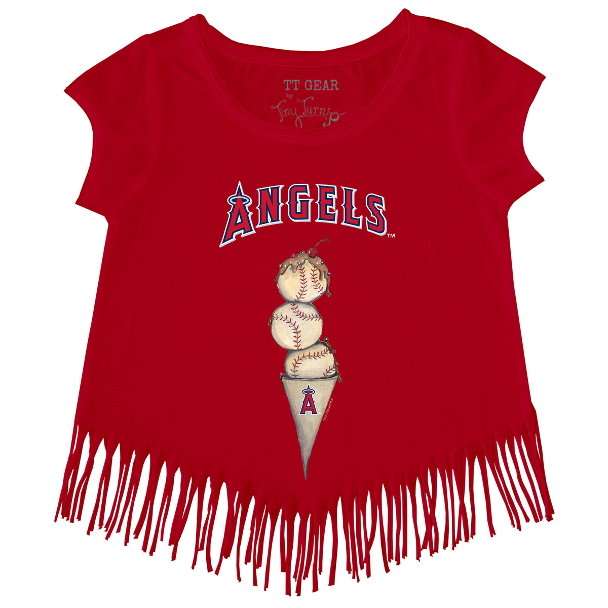 Los Angeles Angels Triple Scoop Fringe Tee