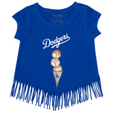 Los Angeles Dodgers Triple Scoop Fringe Tee